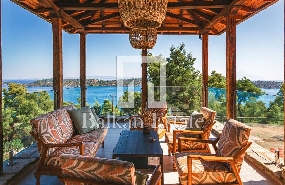 Luxury detached house with sea and mountain views in Sithonia, Chalkidiki