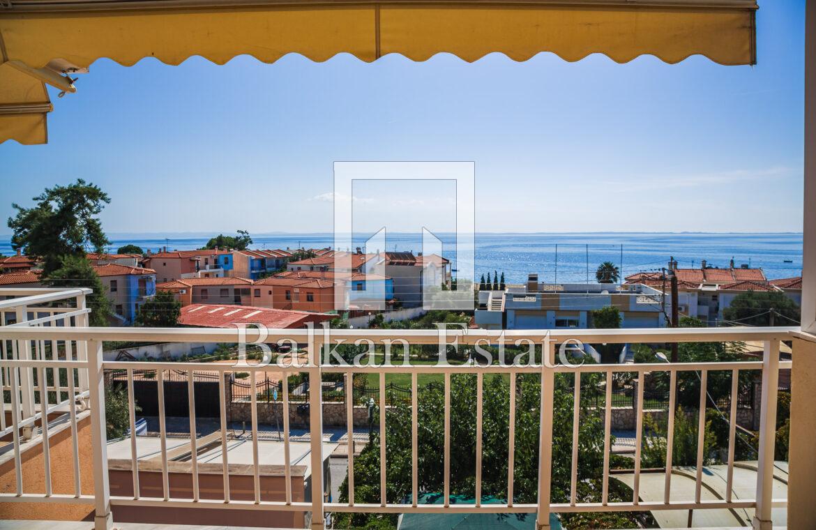 Strandnahe Wohnung mit Meerblick in Sithonia