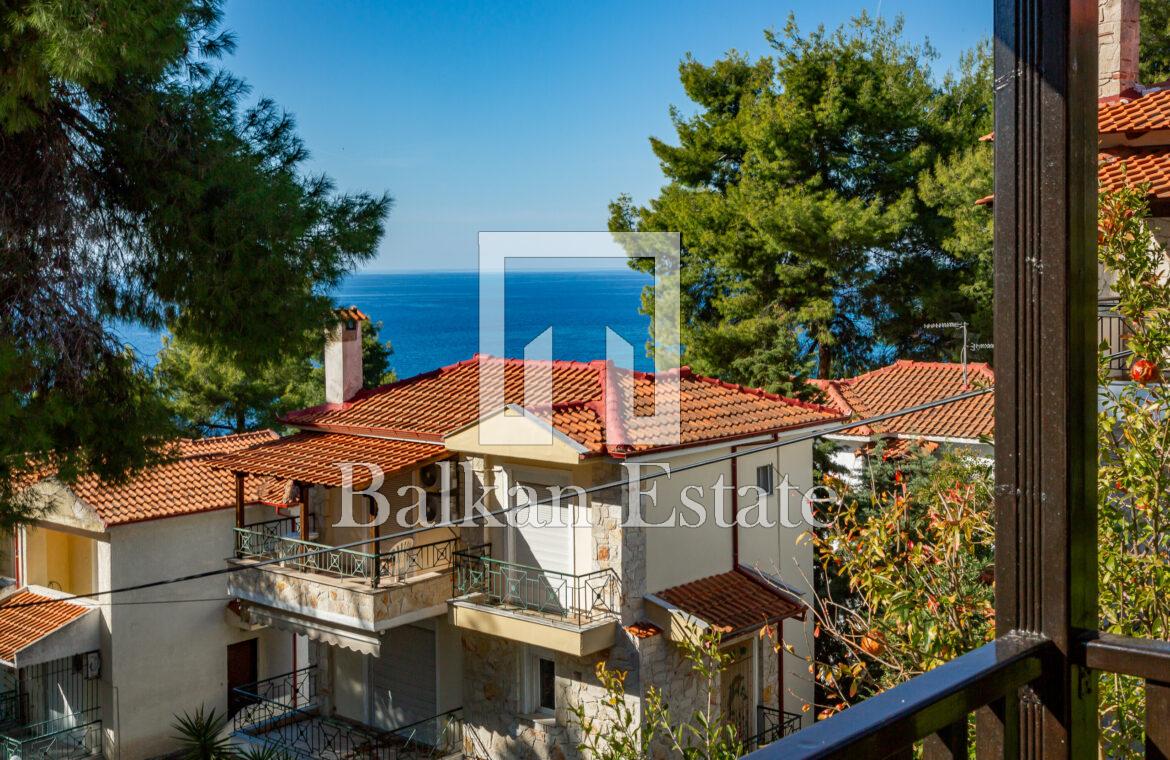 Strandnahes Haus mit Garten in Siviri, Griechenland